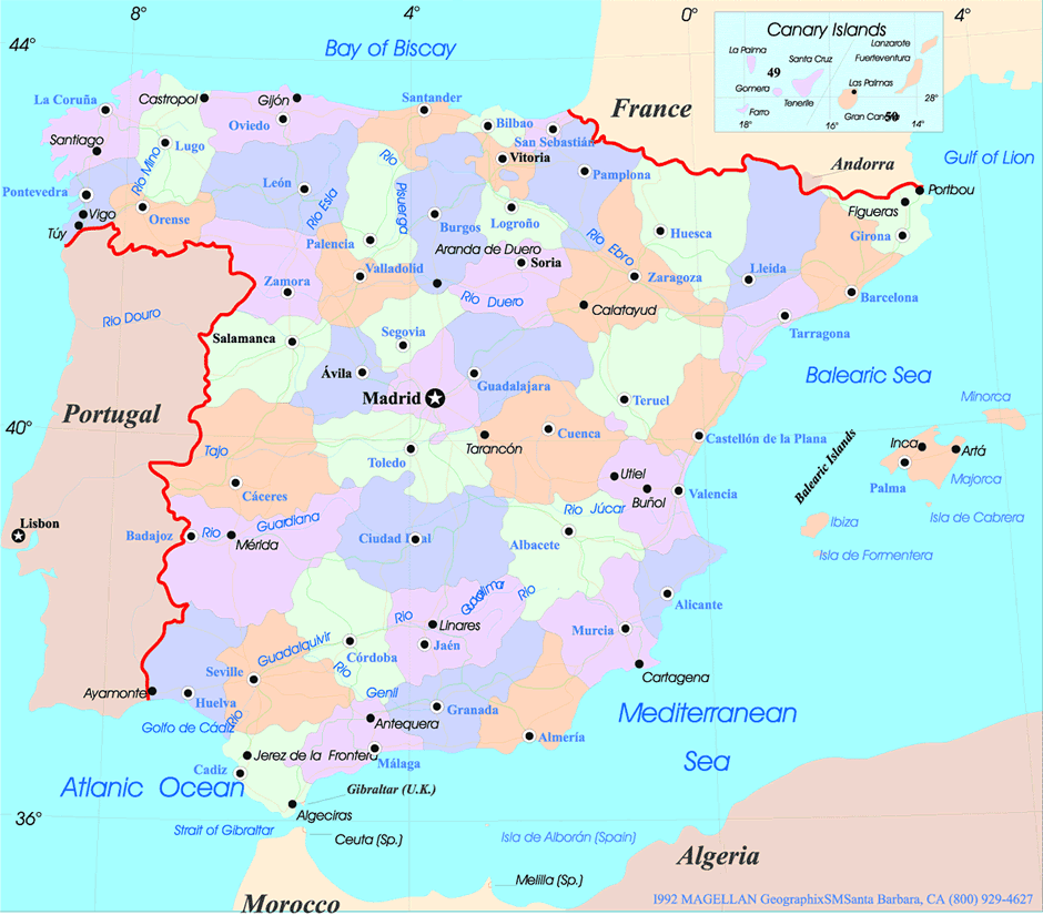 Barcelona karte